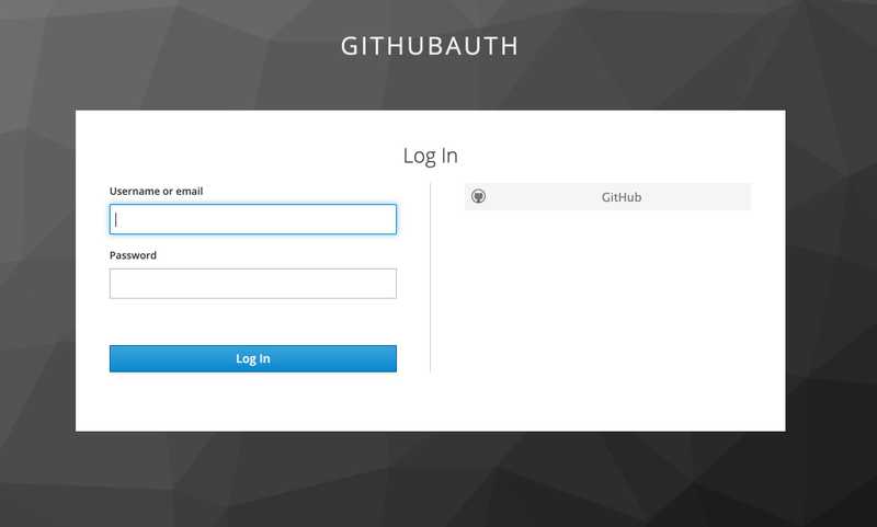 Sign in with Github
